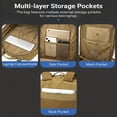 thumbnail image 7 of Heavy-duty hiking backpack, large-capacity multi-functional outdoor sports backpack, men's backpack（Khaki）, 7 of 7