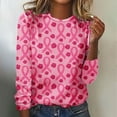 thumbnail image 2 of Breast Cancer Awareness Womens Top Long Sleeve Crewneck Tunic Tops Casual Pink Ribbon Print Graphic Tees Summer Soft Loose Fit Shirt for Women Stylish Cancer Survivor Blouse, 2 of 4