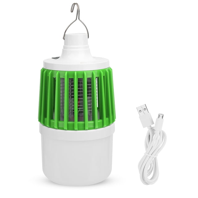 Luz antimosquitos multifunción para exteriores, no tóxica, con carga USB, portátil, resistente al agua, para pescar y acampar (verde)