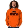 thumbnail image 4 of Dad Knows A lot Grandpa Everything Hoodie Hooded Sweatshirt Men Brisco Brands M, 4 of 6