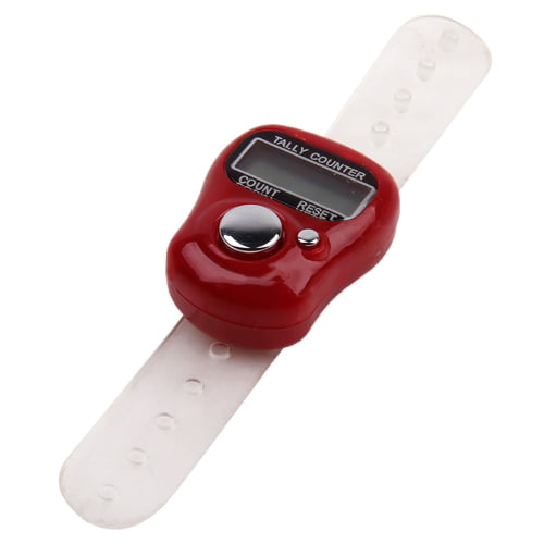 DIGITAL LCD ELECTRONIC FINGER RING HAND TALLY COUNTER TASBEE TASBIH ROW COUNTER 