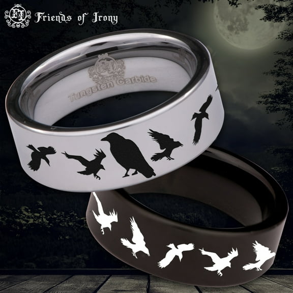 Crow Tungsten Carbide Ring