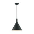 thumbnail image 3 of 60/7128-Nuvo Lighting-Lightcap-1 Light Large Pendant in Mid-Century Modern Style-12 Inches Wide by 14.5 Inches High-Matte Black Finish    -Traditional, 3 of 9