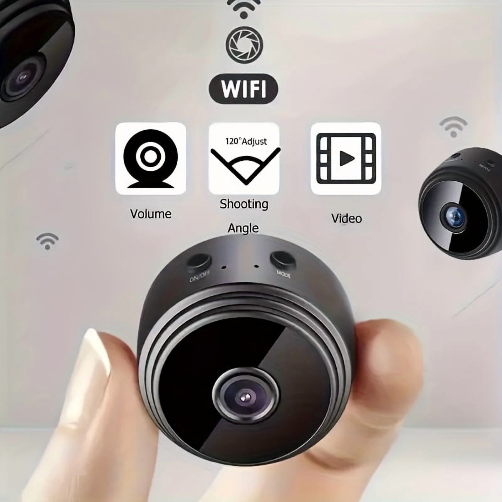 6PCS,Mini Camera Hidden, Nanny Cam with Motion Detection and Night Vision, Indoor/Outdoor Micro Security Surveillance Camera(No SD Card)