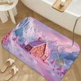 thumbnail image 3 of 1pc Candy House in Icy Mountains Absorbent Non-Slip Bathroom Thickened Flannel Rug Decor,Soft,Quick Drying,Suitable For Indoor/outdoor Use,Bathrooms,Bedrooms,Kitchens,Terrace,Laundry Rooms,16"x24", 3 of 9