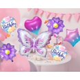 thumbnail image 3 of Set de globos mariposa Hazyore para decoración de fiesta de cumpleaños, 3 of 7