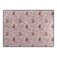 thumbnail image 4 of Ryvnso Highland Cattle Roses Area Rug Floor Mats Non-Slip Home Carpet 63 x 48 inch, 4 of 7