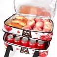 thumbnail image 5 of Valentine's Day Double Layered Insulated Lunch Bag with Two Compartments - Large Capacity 7.1x11.4x16.1 Inches Hand-Carry Lunch Bags for Refrigerated Meals, 5 of 6