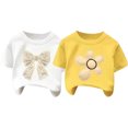 thumbnail image 4 of Kaemgyyd 2 Pack Baby Boys Girls T-Shirt Cute Print Short Sleeve Summer Tee Toddler Unisex Crew Neck Tops 2-11 Y, 4 of 5