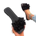 thumbnail image 5 of Tqyyweavej Flat Sandals for Women 3D Flower Solid Color Open Square Toe Sandals Slip On Comfortable Dressy Sandals Gifts for Women, 5 of 10