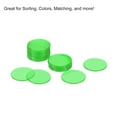 thumbnail image 4 of Uxcell Game Chips 3/4 Inch for Game Playing Marker Transparent Green Pack of 75, 4 of 4