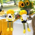 thumbnail image 6 of Bee Festival Faceless Doll - Long Legged Sitting Sunflower Dwarf Goblin Ornament with Cute Design, Adorable Figurine for Home Tabletop, Shelf, Garden, Holiday Party & Room Decoration, B, 6 of 6