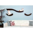 thumbnail image 3 of The Refined Feline, Lotus Leaf Cat Shelf, Mahogany, 3 of 6