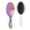 White-319, variant on Abstract Tribal Hair Brush, Artistic Soft Paddle Comb with Wooden Handle, Perfect for Wet Hair Detangling and Styling