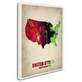 thumbnail image 3 of Trademark Fine Art "United States Watercolor Map" Canvas Art by Naxart, 3 of 3