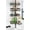 Black, variant on Shower Caddy Tension Pole: 4-Tier Corner Rustproof Bathroom Organizer with Soap Holder & Hooks - No-Drill Adjustable Shower Shelf for Renters - Family Stand Storage Rack - 47-123 Inch Black
