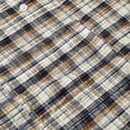 thumbnail image 5 of LIaqionyy Big and Tall Short Sleeve Shirt for Men's Plaid Dress Button down Casual Loose Tees Shirts with Pocket, 5 of 6