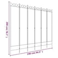 thumbnail image 5 of vidaXL 4-Panel Room Divider Black 63"x78.7" Fabric, 5 of 211