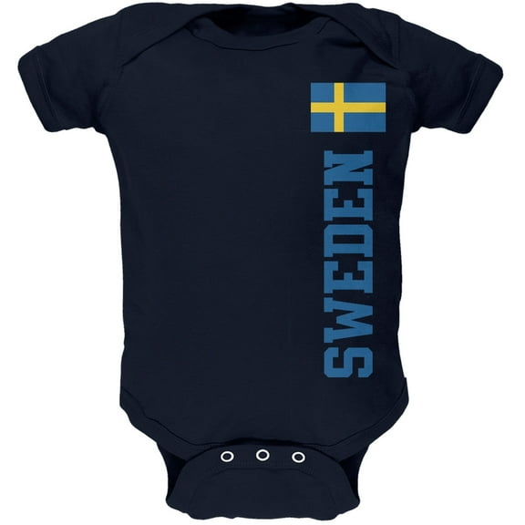 World Cup Sweden Navy Soft Infant Bodysuit - 9-12 months
