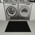 thumbnail image 6 of Ottomanson Indoor Door Mat Non-Slip Low Pile Stain Resistant Rug, Solid Black, 1'10.5" x 4', 6 of 13
