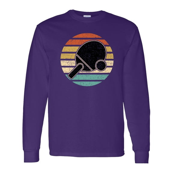 Inktastic Table Tennis Ping Pong Long Sleeve T-Shirt