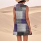 thumbnail image 3 of WILLBEST Vestido De Lino Para Mujer, Vestido Playero Informal Hasta La Rodilla, Sin Mangas, Estampado De Verano, Con Bolsillos, 3 of 3