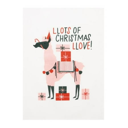 

Peking Handicraft 04HLL45C 18 x 25 in. Llama Christmas Love Kitchen Towel Set of 2