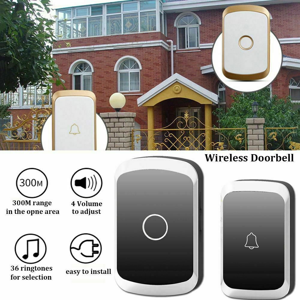 Home Security Wireless Doorbell Waterproof AC 300M Range Door Bell 36