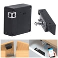 thumbnail image 2 of Cerradura Electrónica Para Armario 2 En 1, Cerradura Para Cajón, Desbloqueo De Tarjeta Ic Y Bluetooth Inteligente Antirrobo, Alimentado Por Batería, Sin Taladrar Con Tarjeta Rfid Minnieouse EL006726-00, 2 of 6