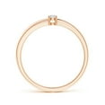 thumbnail image 2 of ANGARA Natural 2-Stone Diamond Anniversary Ring in 14K Rose Gold for Women (Size-2.4mm| Color-H| Clarity-SI2) | April Birthstone, Anniversary, Jewelry Gift for Women | Natural Diamond Ring, 2 of 7