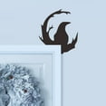 thumbnail image 4 of DAMAI Spooky Halloween Door Topper,Moon Crow Door Topper,Metal Door Corner Sign Decoration for Corner Cabinet Shelf Window Wall Ornaments Day of the Dead Home Kitchen Wall Vintage Holiday Spooky, 4 of 5