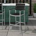 thumbnail image 2 of Source Furniture Tabouret de Bar en Osier Fiji pour Patio en Espresso, 2 of 2