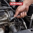 thumbnail image 5 of Ultra Steel 11-Piece Combination Wrench Set, Metric, 6MM, 7MM, 8MM, 9MM, 10MM, 11MM, 12MM, 13MM, 15MM, 17MM, 19MM, Wall Hanging Case Included, 5 of 6