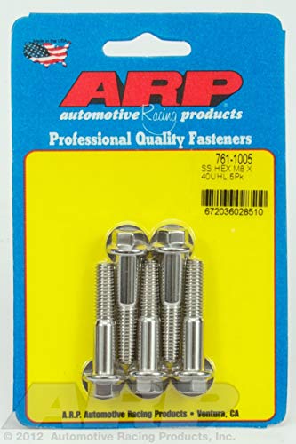8mm x 1.25 x 40mm 6pt S/S Bolt Kit 5pk
