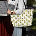 thumbnail image 6 of Goofa Avocado Playing Music Print Beach Bags Waterproof Beach Tote Bag Zipper Sandproof Swim Pool Bag Large Tote Beach Vacation Travel, 6 of 6