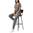 thumbnail image 4 of AzureSilk Women's Set V-Neck Short Sleeve Top with Pockets and Drawstring Pants Quick Dry Uniform Outfit Workout Sets For Women, 4 of 7
