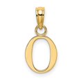 thumbnail image 1 of Diamond2Deal 14K Yellow Gold Block Letter O Initial Pendant for Women, 1 of 6