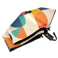 thumbnail image 6 of FORMRS Travel Umbrella Folding Auto Open Close Windproof Rain UV Protection, Green Geometric, 6 of 8