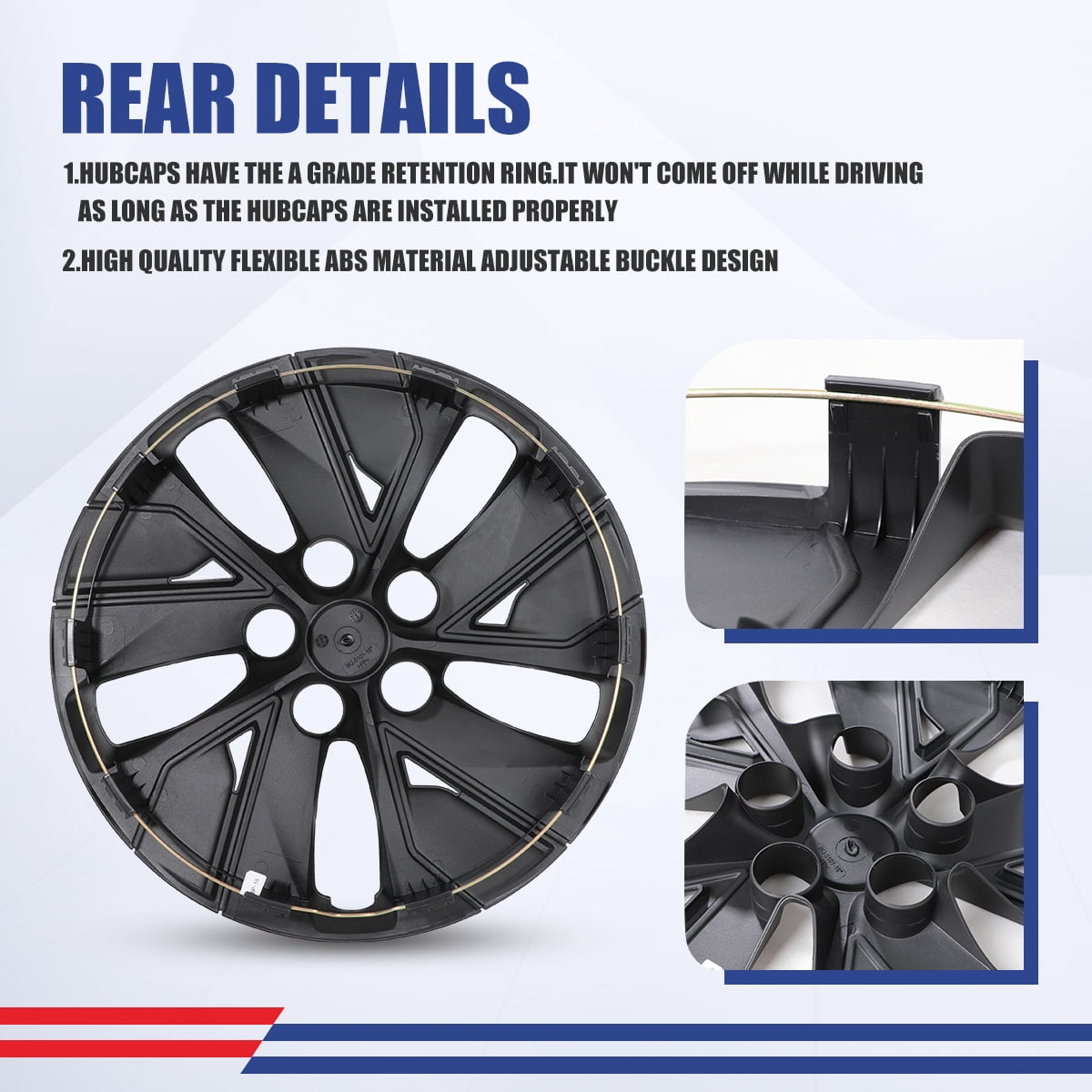 For 2019-2025 Nissan Altima,4Pcs Set 16" Wheel Rim Cover Hubcaps Replacement,Compatible with Steel Wheels,Snap on Installation,PP Material,Black Matte