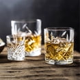 thumbnail image 4 of Transparent Embossed Glass Cups, 5 Sizes Stemless Glassware for Water, Milk, Juice, Wiskey and Cocktails, 4 of 7