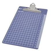 Unique Bargains Checkered Pattern Plastic B5 File Menu Paper Clipboard Blue