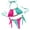 Mint Green, variant on Womens Bathing Suits 2 Piece Hot Spring Wear Women's Color-Coded Halter Swimsuit Crystal Side Lace-Up Two-Piece Bikini