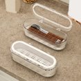 thumbnail image 6 of BiFandian Utensil Drainer Caddy for Kitchen, Dinnerware Container with Lid, Cutlery Drying Rack Organizer, Sink Countertop Flatware Organizer for Spoons, Forks, Knives, 6 of 7