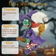 thumbnail image 3 of Tree Buddees Spooky Flying Witch on Broomstick Halloween Christmas Ornaments, 3 of 8