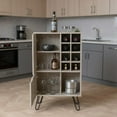 thumbnail image 6 of Homy Casa Kitchen Bar Cabinet with Wine Storage for Home Beverage Station, Gray, 6 of 9