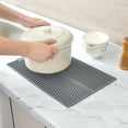 thumbnail image 3 of Hariumiu Silicone Kitchen Countertop Drainage Mat Heat Resistant Non-slip Large Surface Multipurpose Thickened Water Filter Pad, 3 of 8