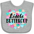thumbnail image 3 of Inktastic Little Buttercup Hearts Boys or Girls Baby Bib, 3 of 4