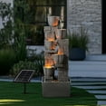 thumbnail image 5 of WarmGarden Solar Powered Water Fountain with Tulip Design – Natural Grey Outdoor Garden Fountain | Eco-Friendly & Decorative, 5 of 6