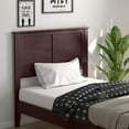 thumbnail image 3 of Gymax Twin Wood Headboard Flat Panel Pre-drilled Holes Height Adjustment Brown, 3 of 9