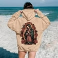 thumbnail image 3 of YUEHUA Unisex Virgin Mary Hoodie Love Printed Fashion Sport Hip Hop Hoodie Sweatshirt Pocket Jacket Pullover Tops, 3 of 7